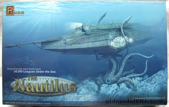 Pegasus 1/144 The Nautilus From The Jules Verne Novel 20000 Leagues Under The Sea, 9120 plastic model kit